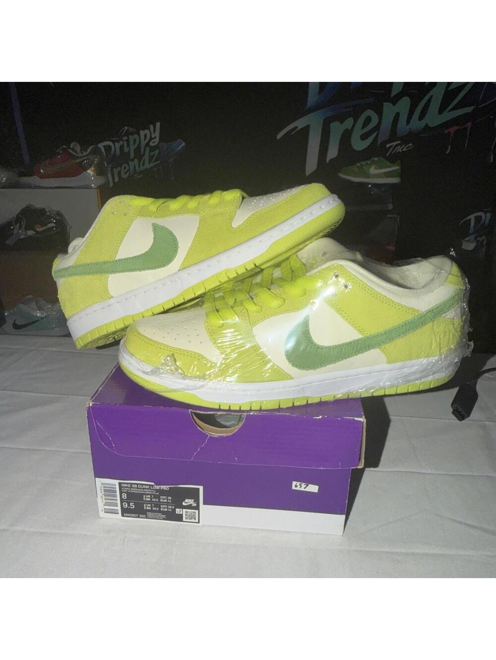 Size 8 - Nike Dunk Pro SB Low Fruity Pack - Green Apple